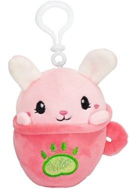 Bamse nøglering: Kawaii Kuties Cupcake Dyr, 10 cm