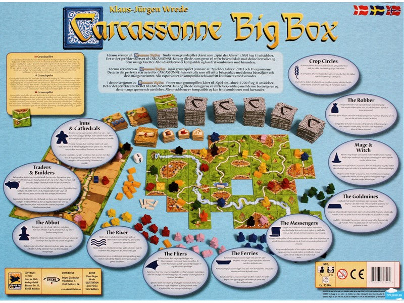 Carcassonne Big Box - på Engelsk