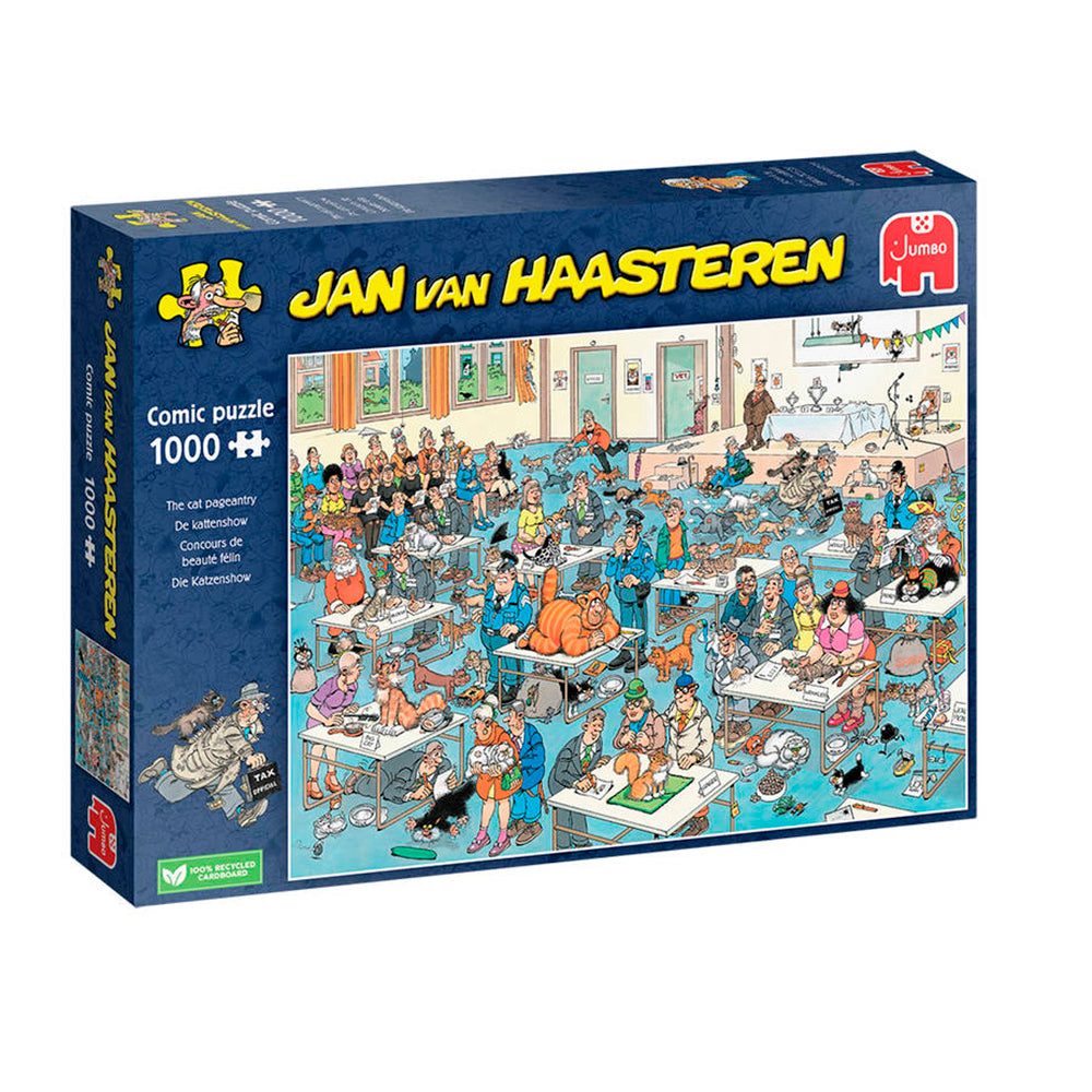 Puslespil - Jan van Haasteren: Katteshow, 1000 brikker