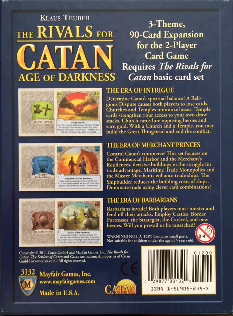 The Rivals for Catan - Age of Darkness (Settlers)