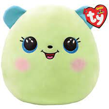 TY Squish a Boos CLOVER - Green Bear squish 25 cm.