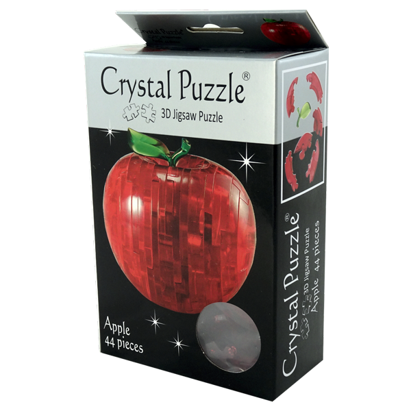 Puslespil - 3D Crystal Puzzle: Apple, 44 brikkker