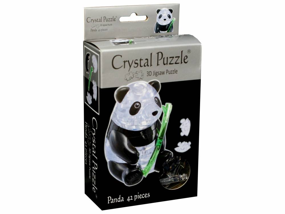Puslespil - 3D Crystal Puzzle: Panda, 42 brikker