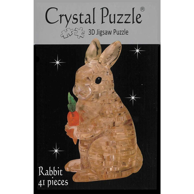 Puslespil - 3D Crystal Puzzle: Rabbit, 41 brikker