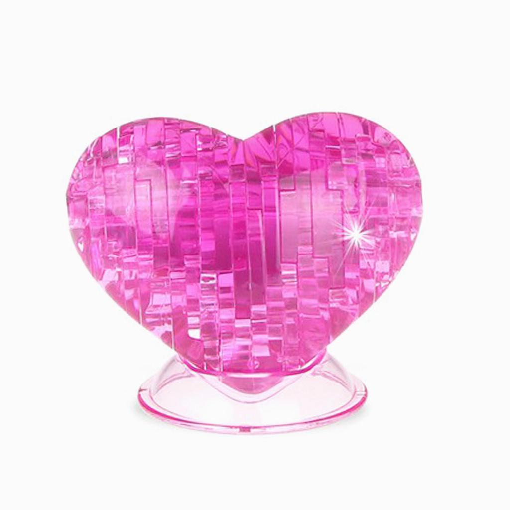 Puslespil - 3D Crystal Puzzle: Hjerte, 46 brikker