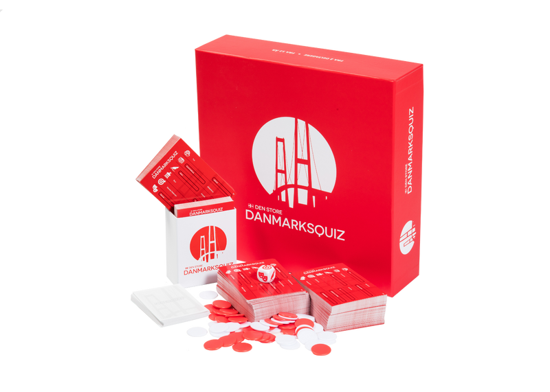 Den Store Danmarksquiz; Familiespil; Quizspil; Brætspil