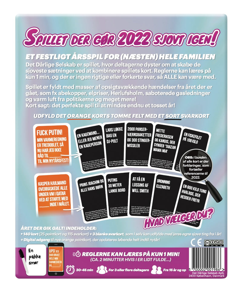 Det Dårlige Selskab - Året Der Gik Galt 2022