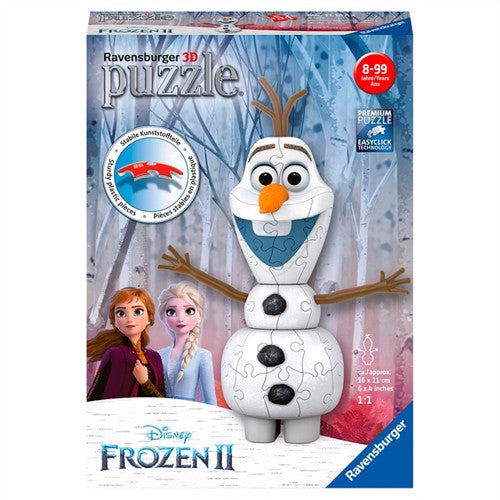 3D Puslespil - Frozen: Olaf, 54 brikker