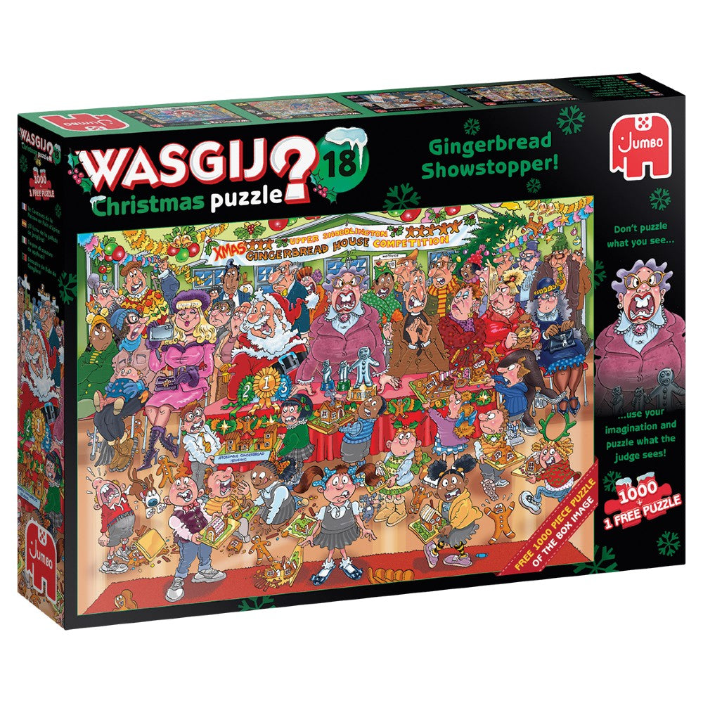 Puslespil - Wasgij? Christmas 18: Showstopper, 1000 brikker