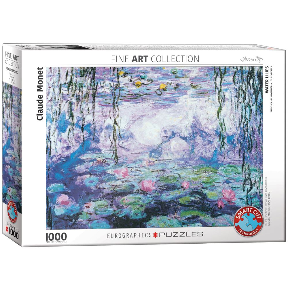 Puslespil - Water Lillies af Claude Monet, 1000 brikker