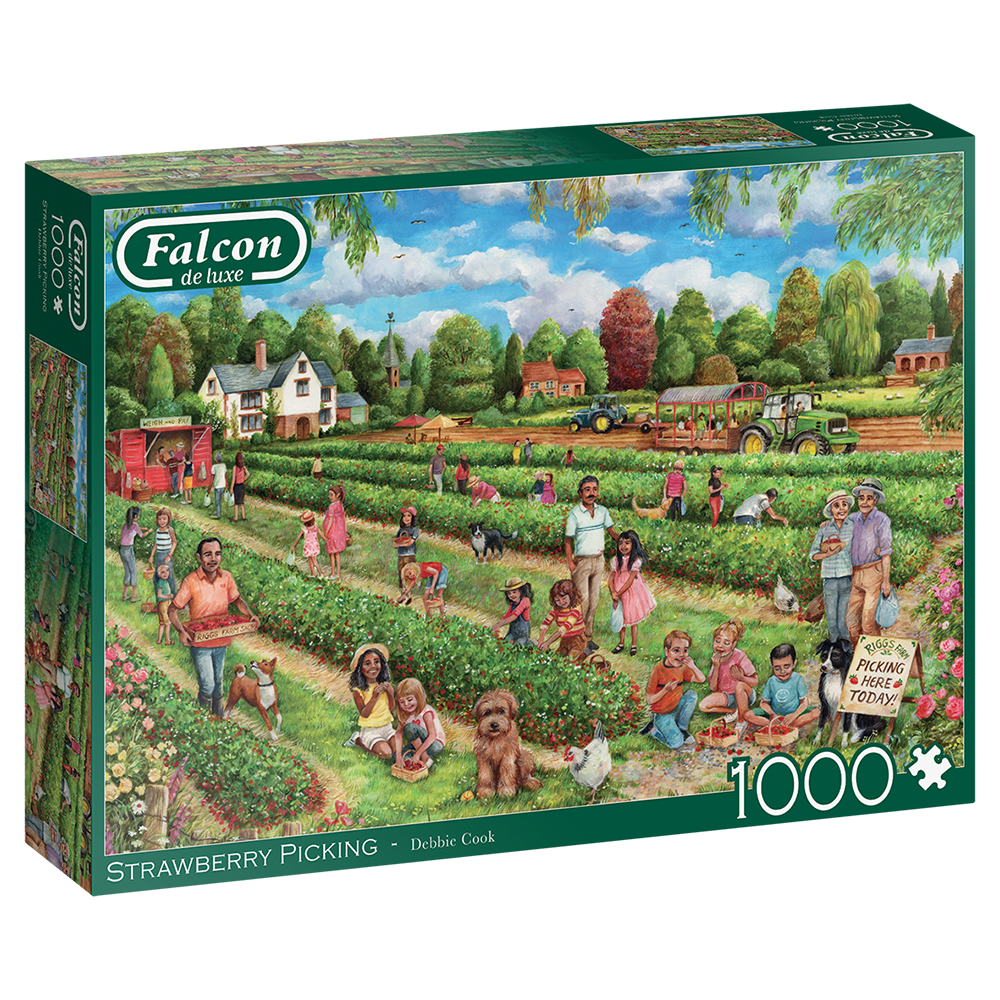 Puslespil: Strawberry Picking, 1000 brikker