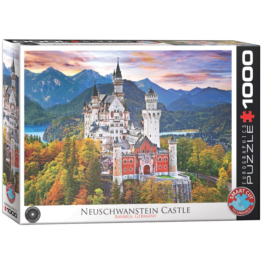 Puslespil - Neuschwanstein Slot, Tyskland, 1000 brikker