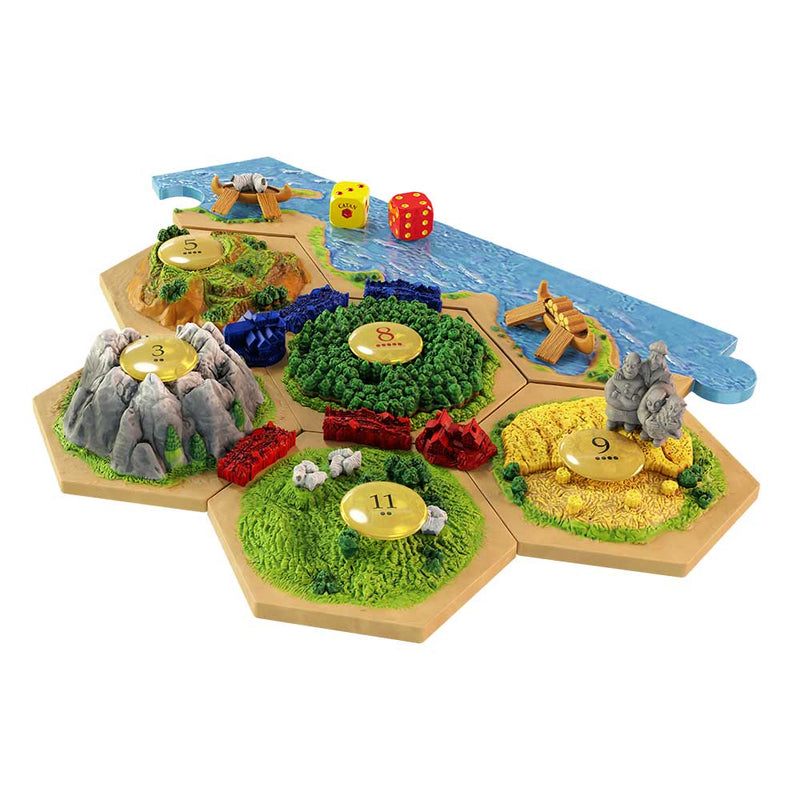 Catan 3D Deluxe udgave - på dansk (Settlers)