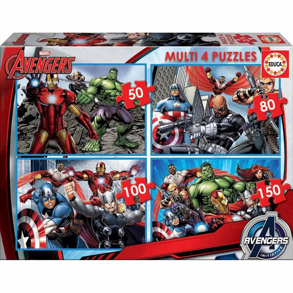 Puslespil - Educa 50-80-100-150 Avengers