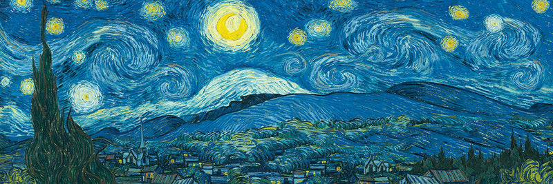 Puslespil - Starry Night (Panorama), 1000 brikker