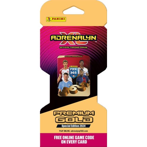Fodboldkort: Panini FIFA 365 Adrenalyn XL 2024: Premium Gold blisterpakke