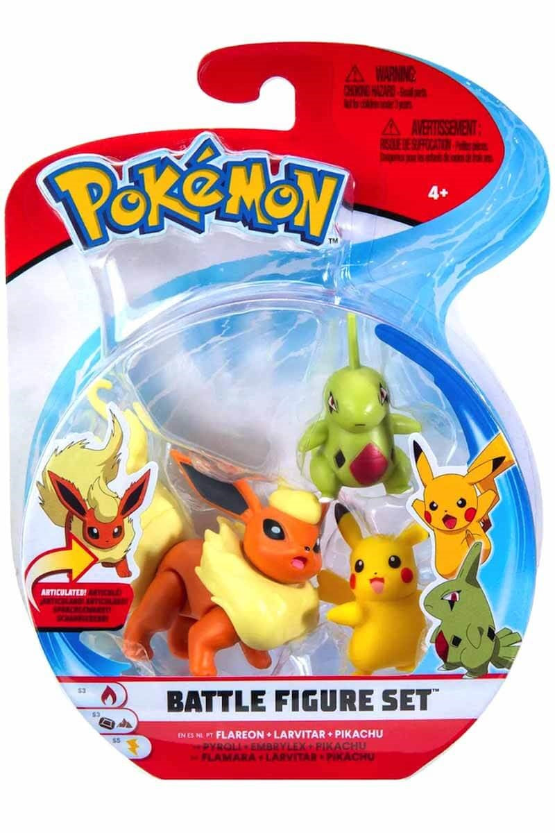 Pokémon - Battle Figure Set: Sirfetch'd, Morpeko (Hangry Mode) & Yamper