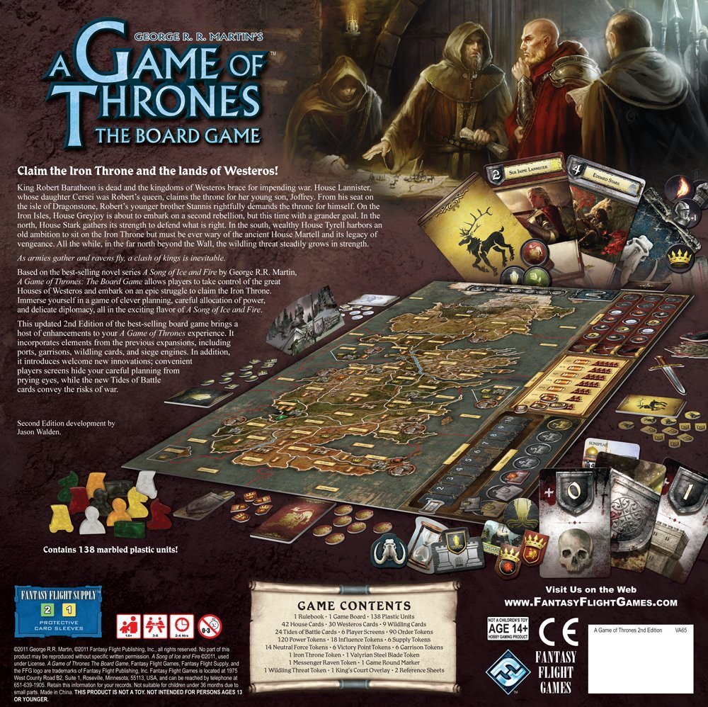 Game of Thrones the Board Game; Voksenspil; Brætspil; Strategispil