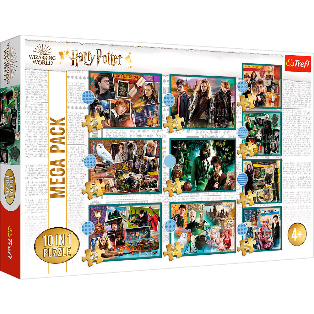 Puslespil - Harry Potter - I Harry Potters verden (10 i 1), 20-48 brikker