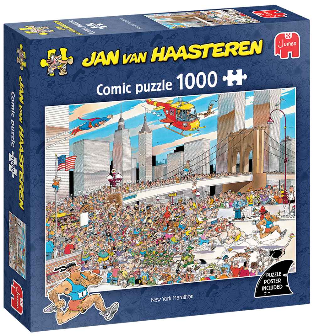 Puslespil - Jan Van Haasteren: New York Marathon, 1000 Brikker