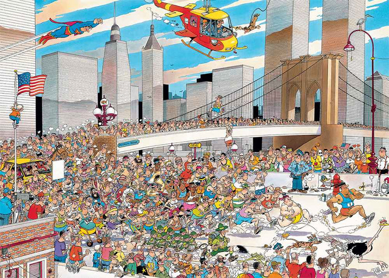 Puslespil - Jan Van Haasteren: New York Marathon, 1000 Brikker
