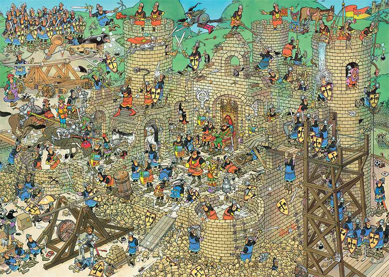 Puslespil - Jan Van Haasteren: Borgkonflikt, 1000 Brikker