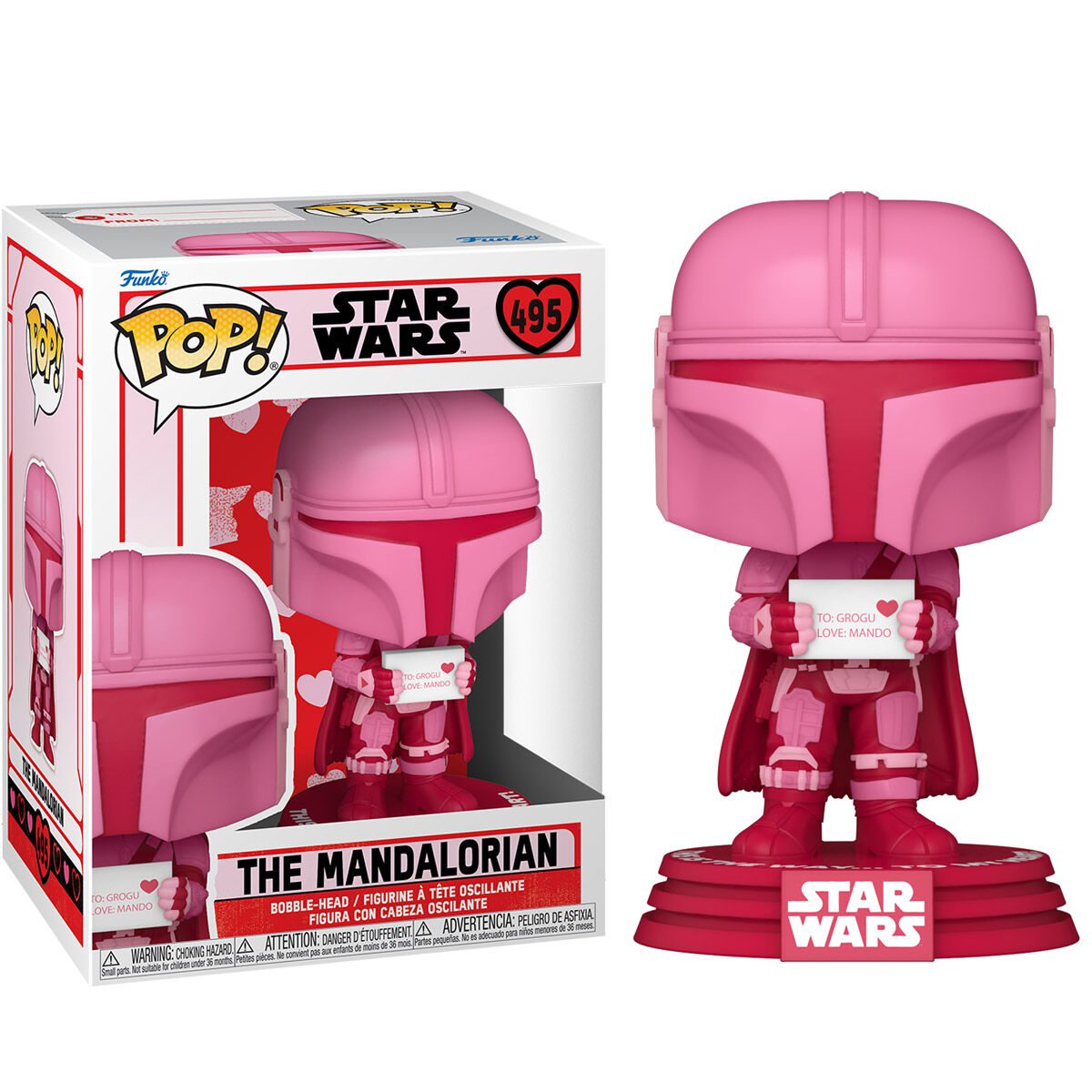 Funko Pop! Star Wars: Valentines The Mandalorian #495