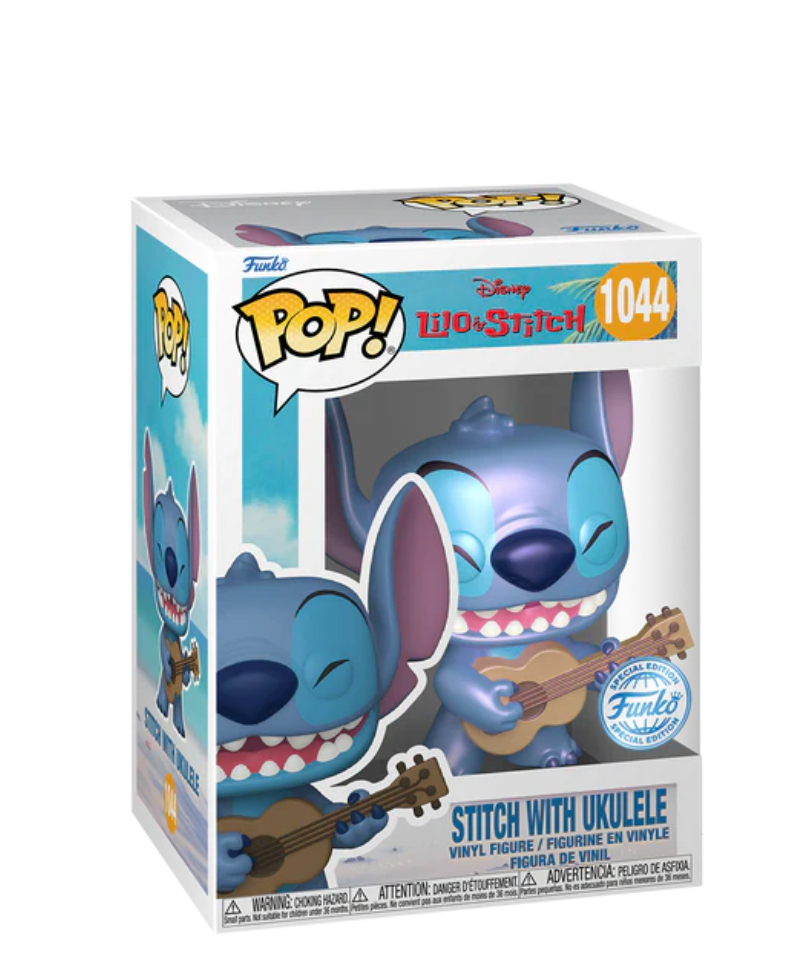 Funko POP! Lilo & Stitch: Stitch with Ukulele (Pearlescent) #1044