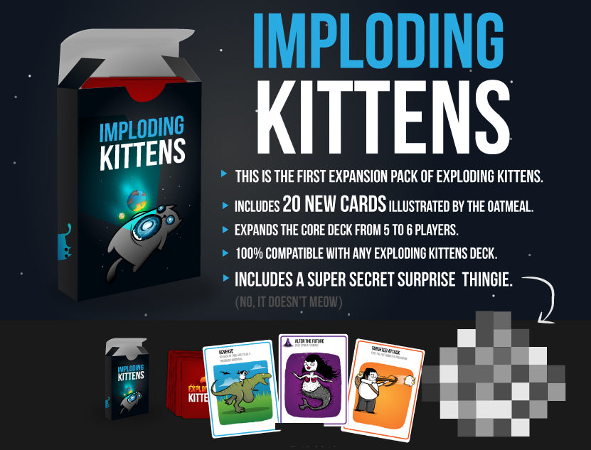 Imploding Kittens: Exploding Kittens Expansion - på engelsk
