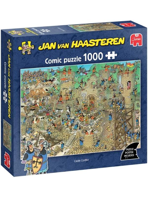 Puslespil - Jan Van Haasteren: Borgkonflikt, 1000 Brikker