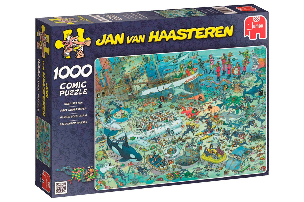 Puslespil - Jan Van Haasteren - Deep Sea Fun, 1000 Brikker