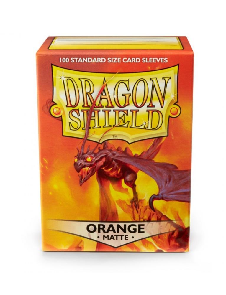 Sleeves - Dragon Shield: 100 stk. Standard Matte, Orange