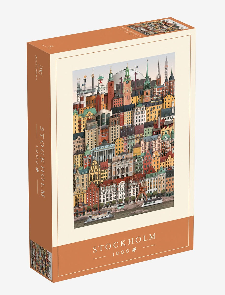 Puslespil - Martin Schwartz: Stockholm, 1000 brikker
