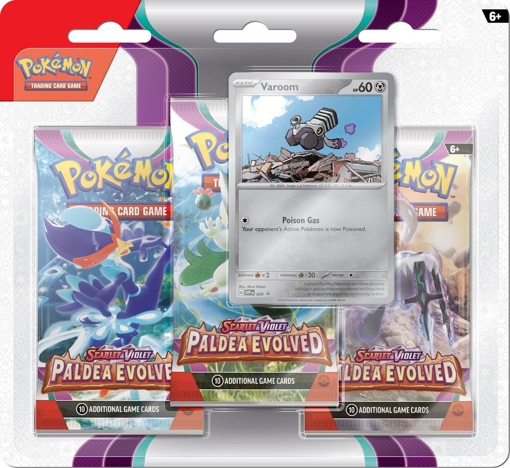 Pokémon - Scarlet & Violet 2: Paldea Evolved - 3-Pack Blister - Varoom