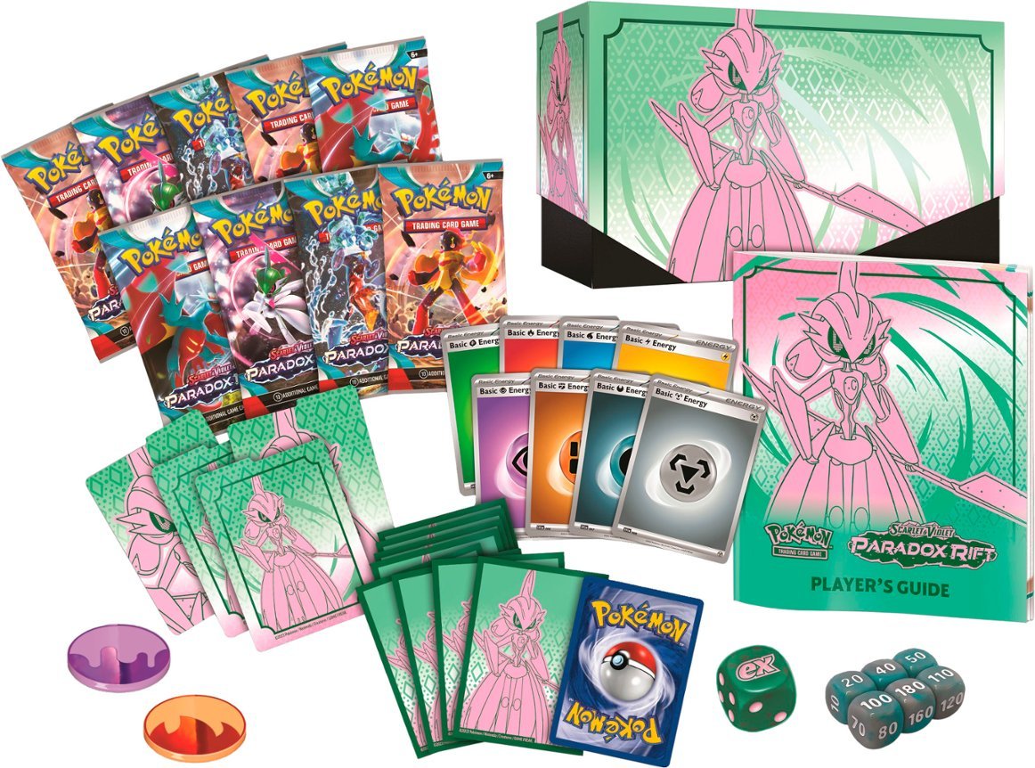 Pokémon - Scarlet & Violet 4: Paradox Rift - Elite Trainer Box (Iron V ...