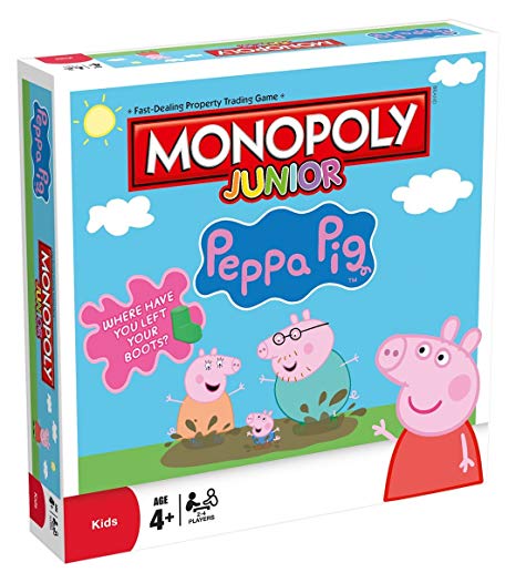 Peppa Pig / Gurli Gris - Monopoly Junior - på engelsk
