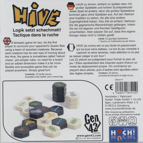 Hive - På Engelsk brætspil