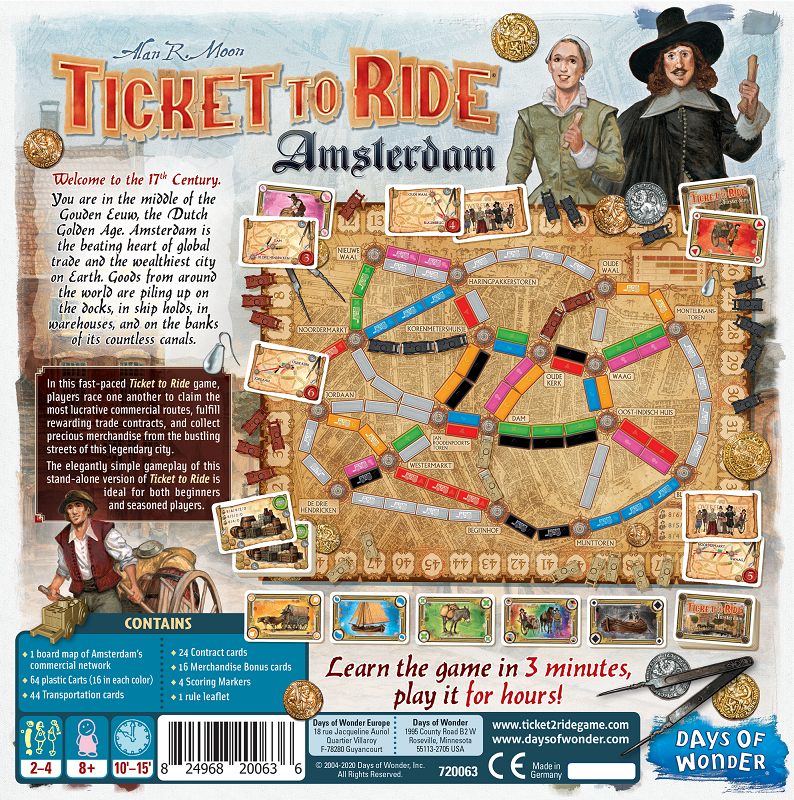 Ticket to Ride: Amsterdam - på dansk