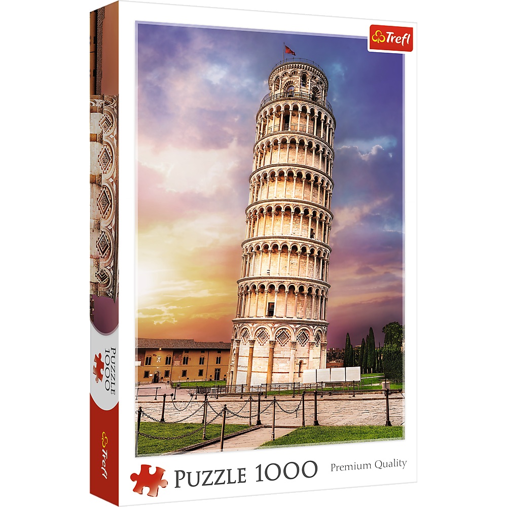 Puslespil - Det skæve tårn i Pisa, 1000 brikker