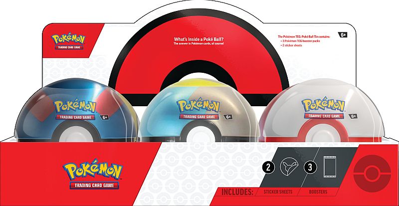 Pokémon - Poké Ball Tin (Poké ball, Moon ball, Great ball, Premier Ball)