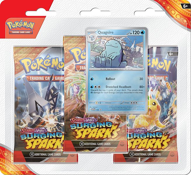 Pokémon - SV8: Surging Sparks - 3-Pack Blister