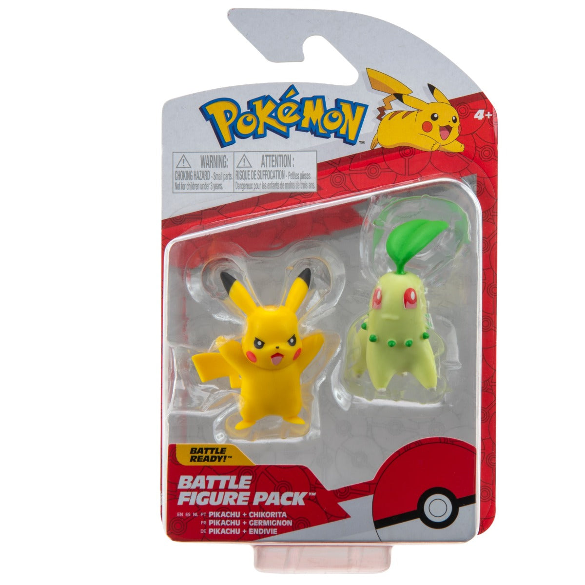 Pokémon - Battle Figure Set: Pikachu & Chikorita