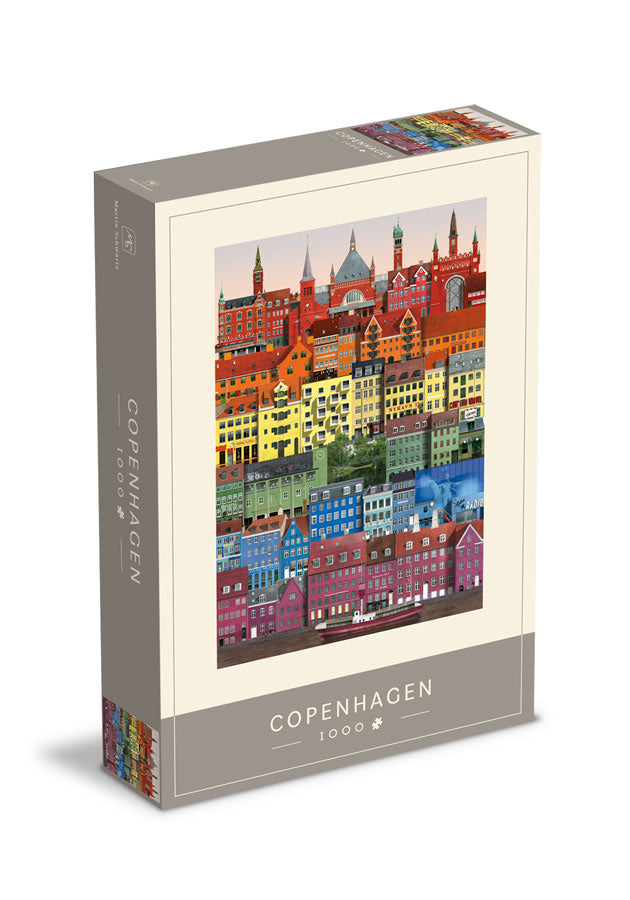 Puslespil - Martin Schwartz: Copenhagen Rainbow, 1000 brikker
