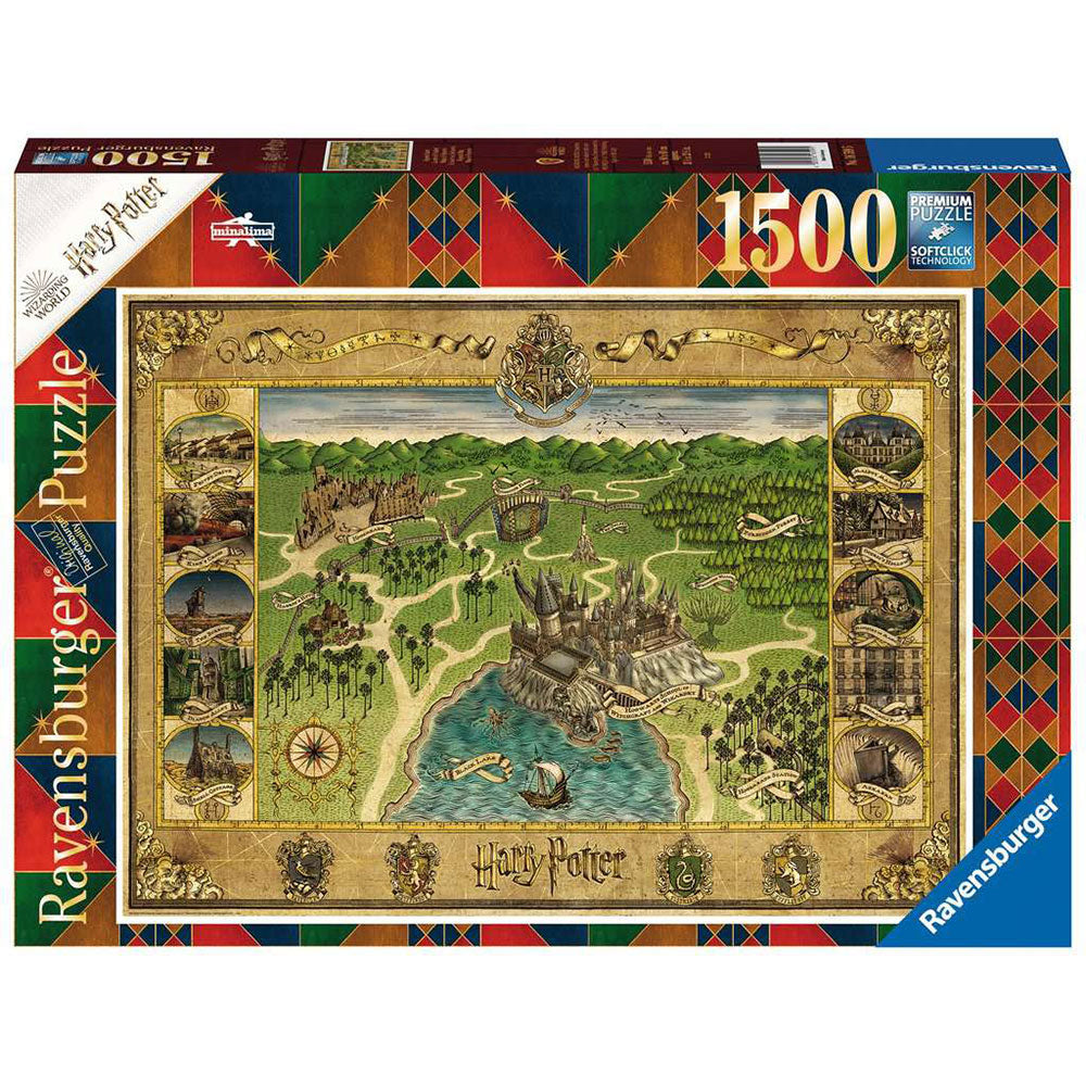 Puslespil - Hogwarts Kort, 1500 brikker
