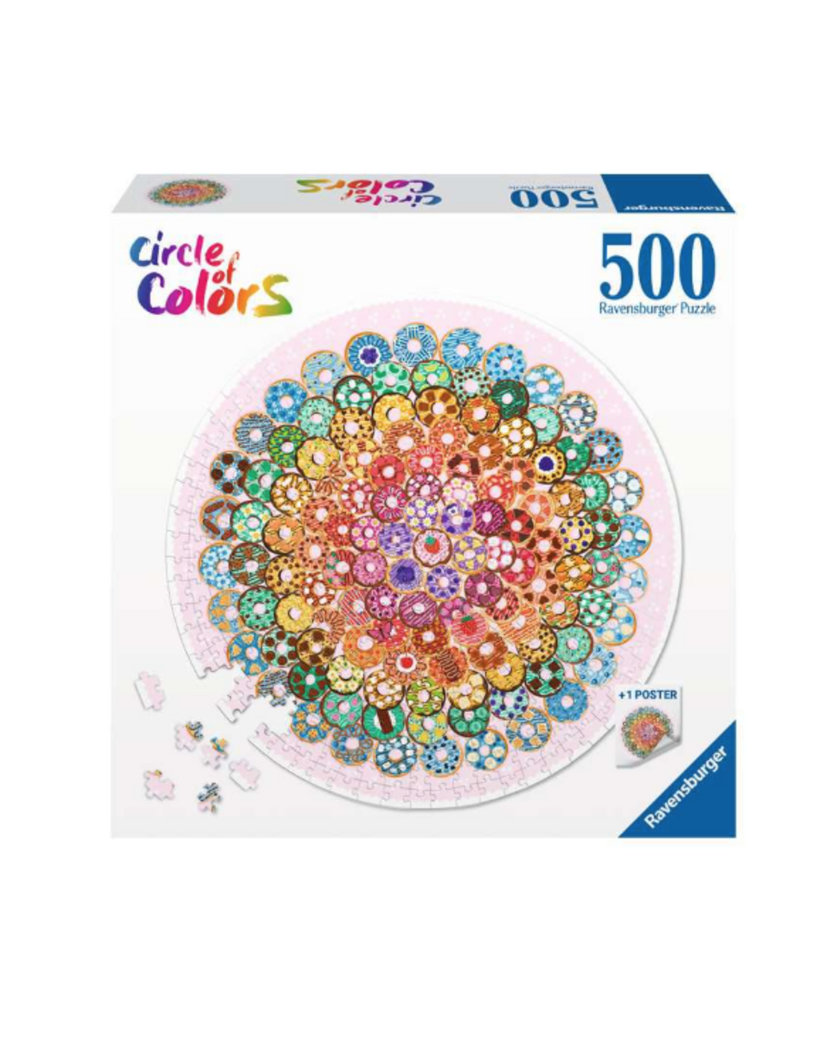 Puslespil - Circle of Color: Donuts, 500 brikker