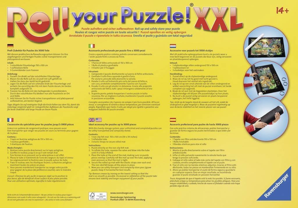 Puslespilstilbehør - Puslespilsmåtte: Roll Your Puzzle! XXL, 1000-3000 brikker