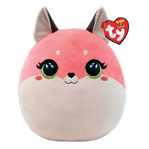 TY Squish a Boos ROXIE - Pink Fox squish 25 cm.