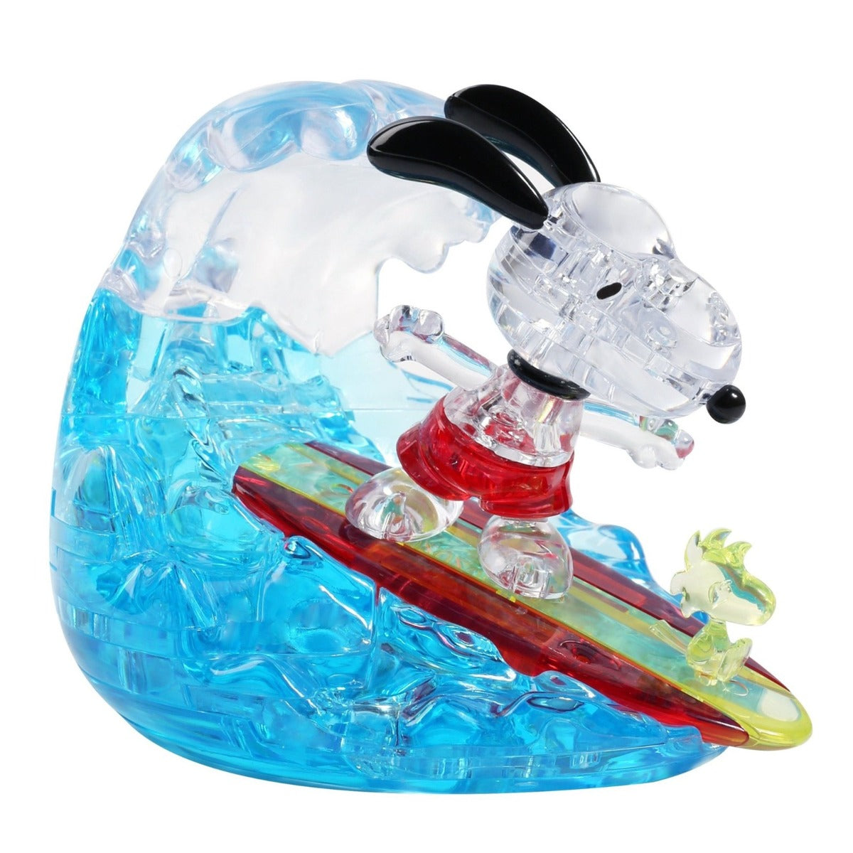 Puslespil - 3D Crystal Puzzle: Snoopy Surfing, 41 brikker