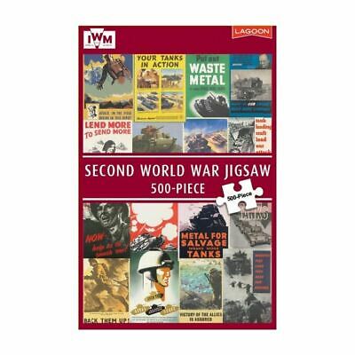 Puslespil - WWII plakater rød, 500 brikker