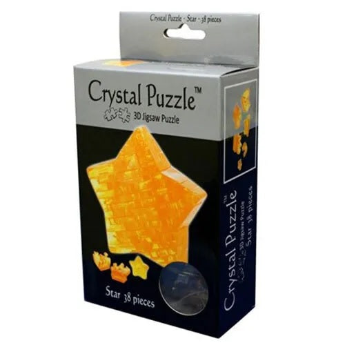 Puslespil - 3D Crystal Puzzle: Stjerne, 38 brikker